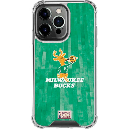 NBA Milwaukee Bucks Hardwood Classics iPhone 16 Pro Clear Case